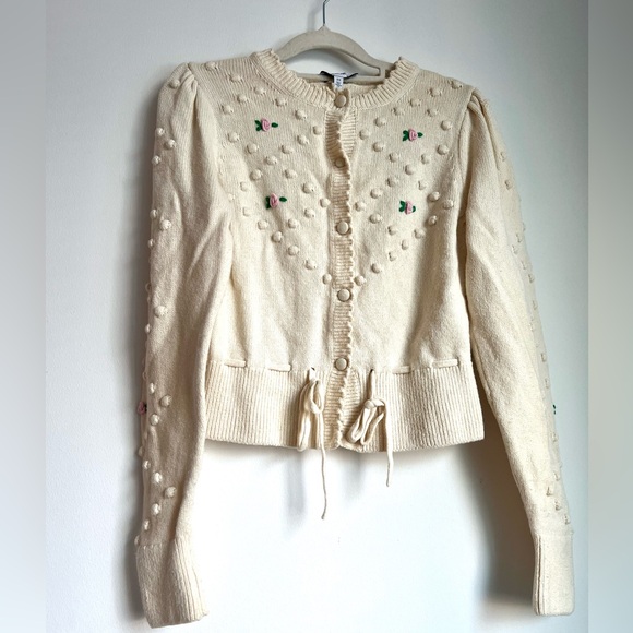 & Other Stories Sweaters - 💐 New & Other stories vintage Austrian embroidered wool cardigan XS